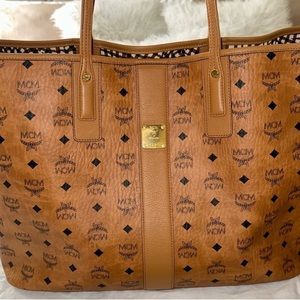 Authentic MCM reversible tot bag large